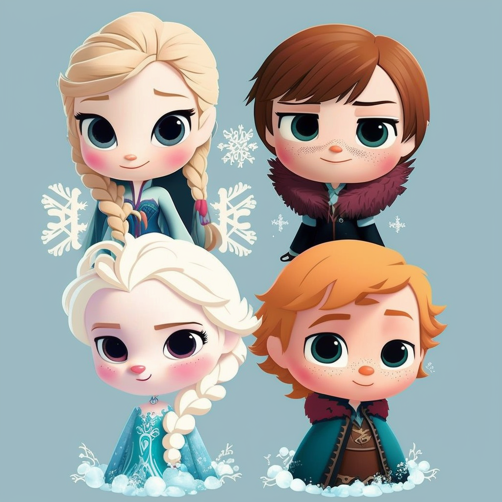 frozen character cliparts