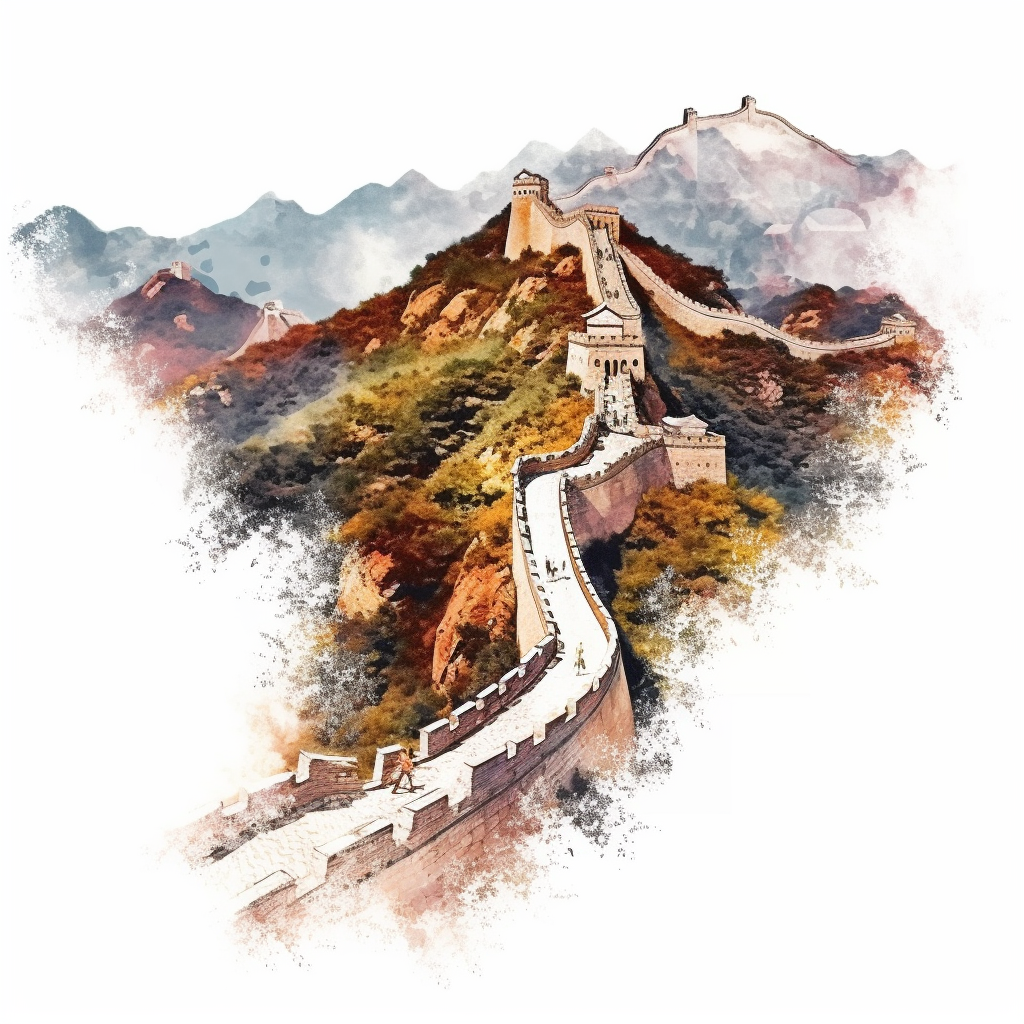 great wall of china clipart