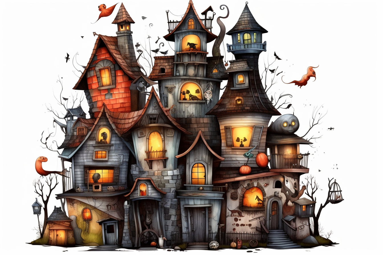 haunting halloween cliparts
