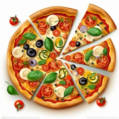 clipart Pizza Italian food, white background