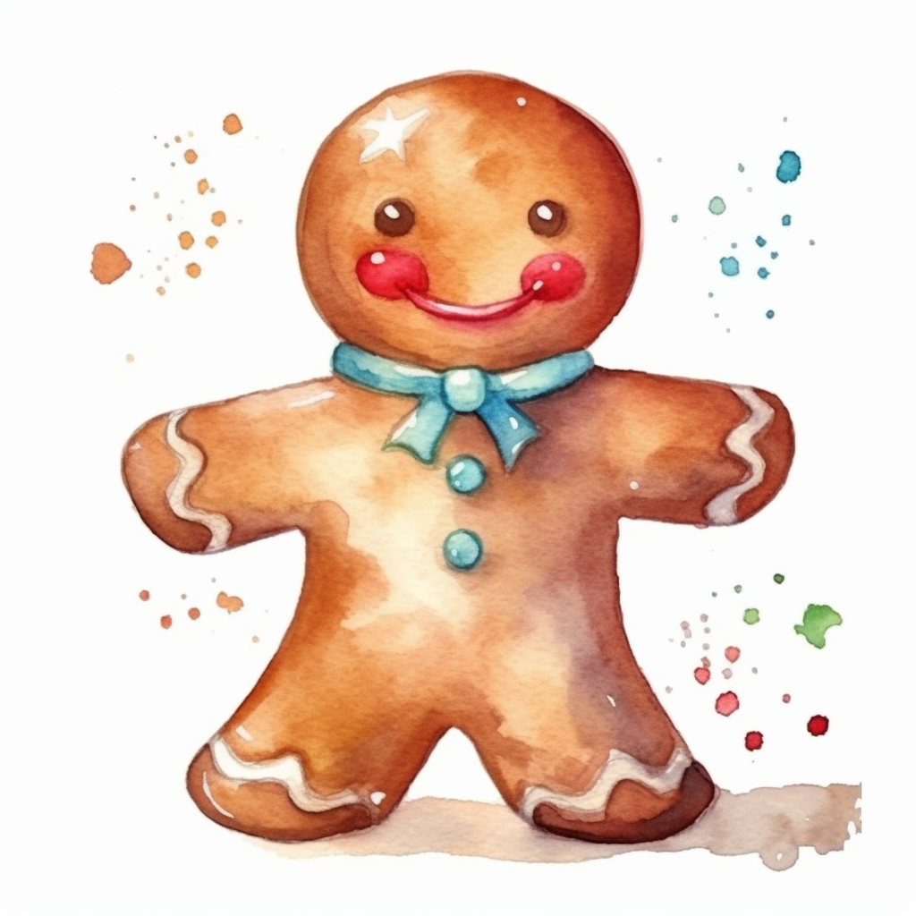 gingerbread man clipart