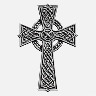the celtic cross, white background, clipart, simple and elegant--q2--v5.1--s1000