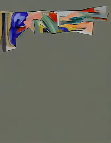 A painting by Willem De Kooning and Dana Schutz. 3D 1990s Clipart