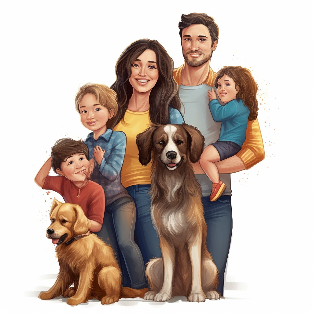 family dog cliparts
