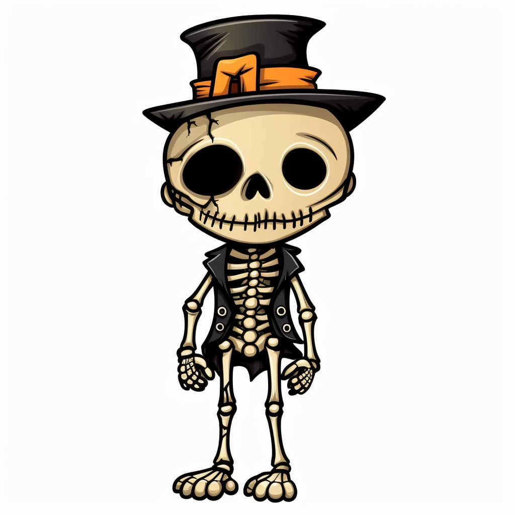 halloween skeleton clipart