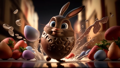 easter eggs gently sink into liquid chocolate, strawberry, chocolate bar, chocolate eggs, photo clipart, background, delicious, studio photographic light, many intricate details, harmonious composition, volumetric lighting, professional luxury food photographer, photographic lighting + f2. 8 80mm lens, lots of intricate details, canon, sharp focus, ureal photo realism, hyper-realism
