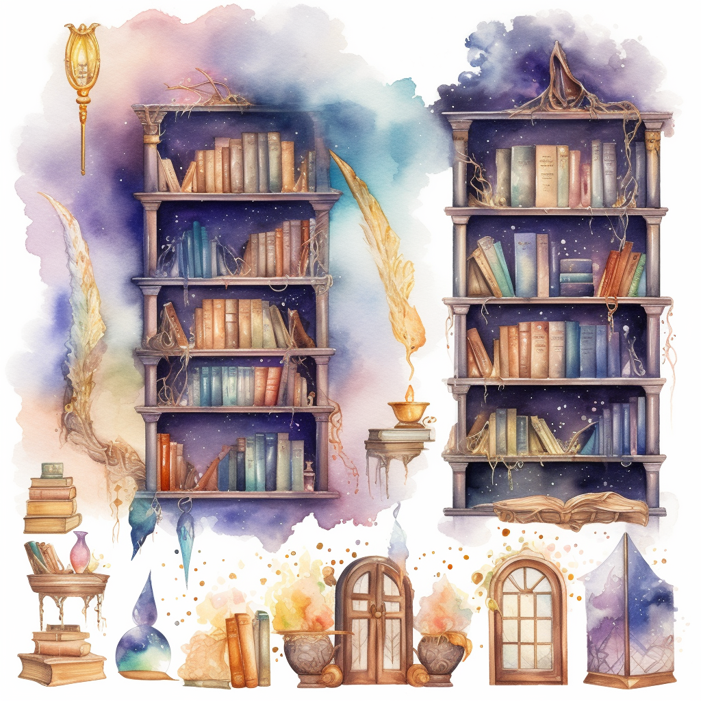 colorful scroll cliparts