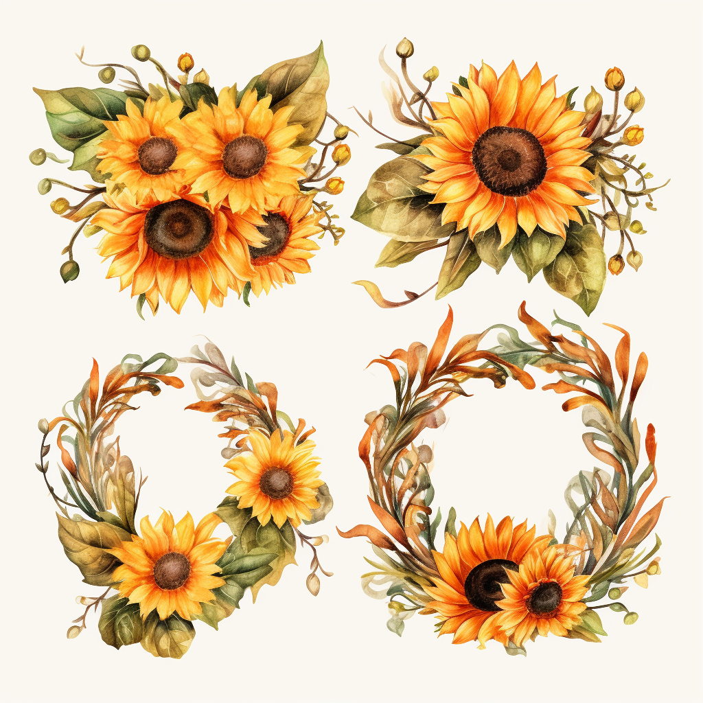 fall wreaths cliparts