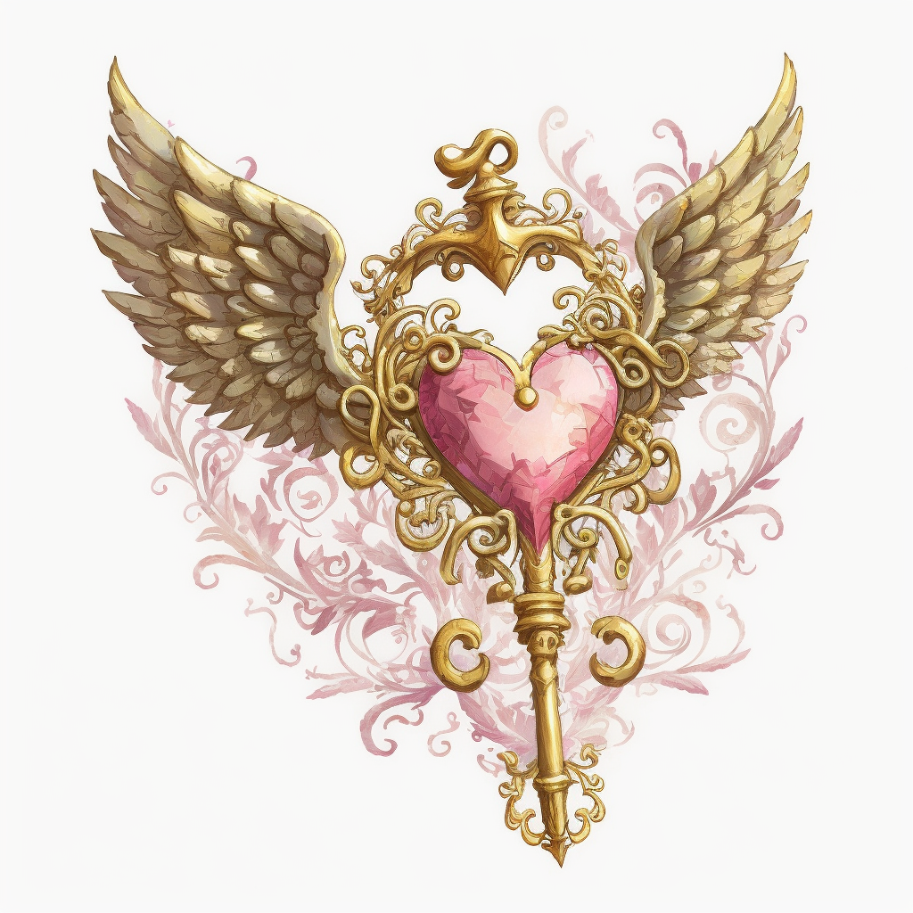 heart key cliparts