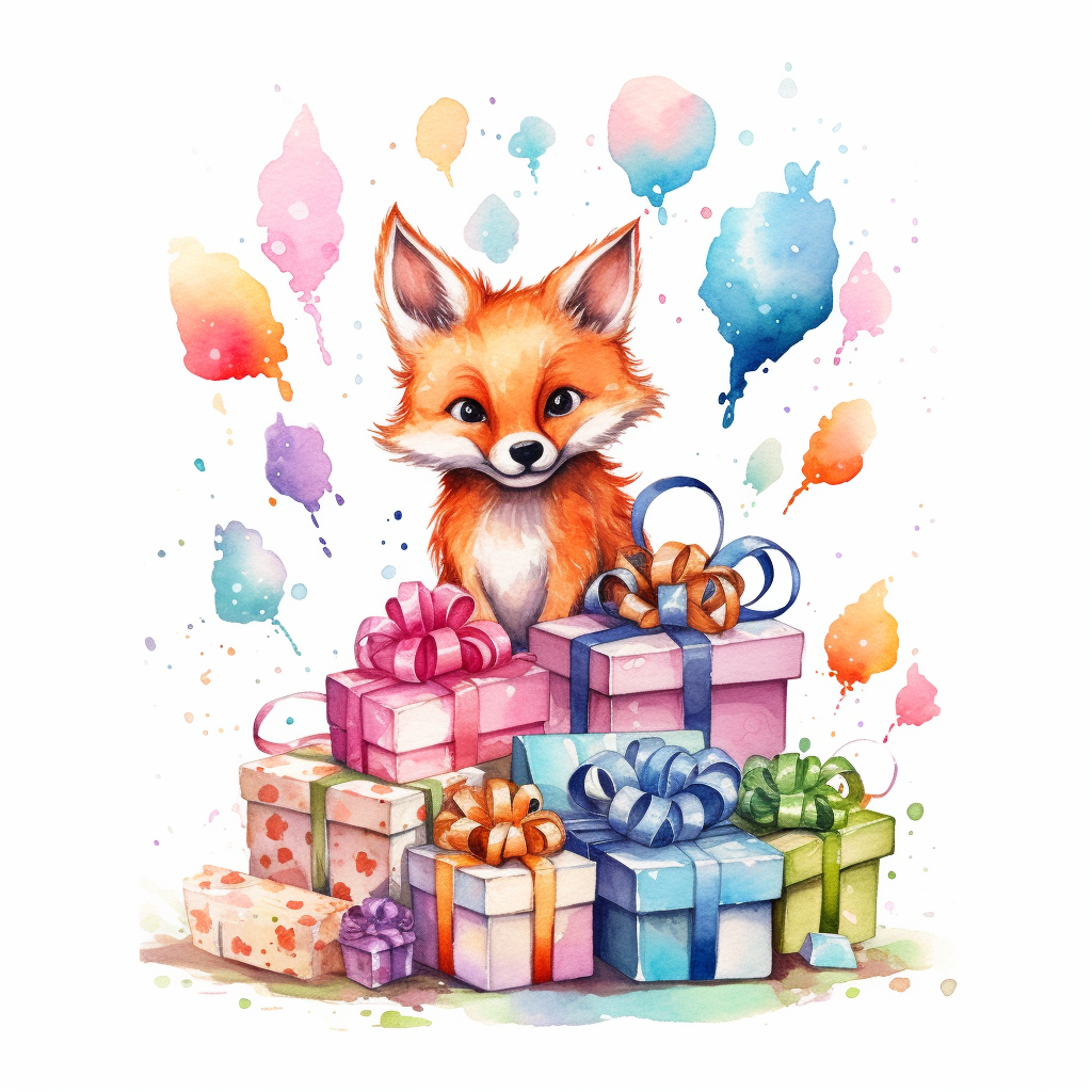birthday animals cliparts