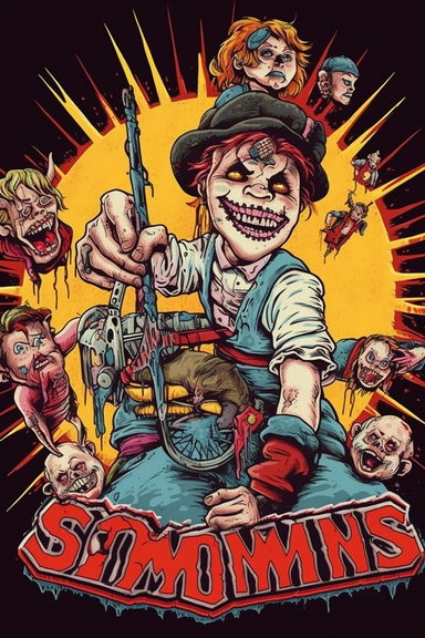 clip art The Killer Carnival: This design features a creepy carnival full of twisted attractions like a Ferris wheel made of bones and a Hall of Mirrors that distorts your face into a monster. The main focus is a creepy clown, holding a knife and grinning wickedly, with other carnival-goers in the background being attacked by monsters and demons. The design has a Steven Rhodes-style twist, with dark humor and clever visual puns.