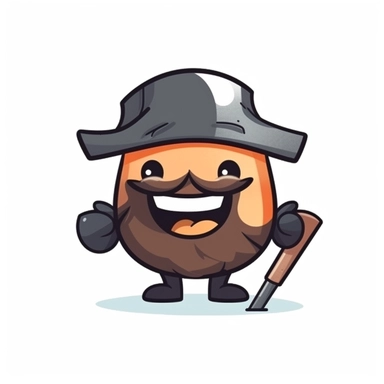 happy cute Blacksmith face, cartoon, clipart, mascot, isolated on white background