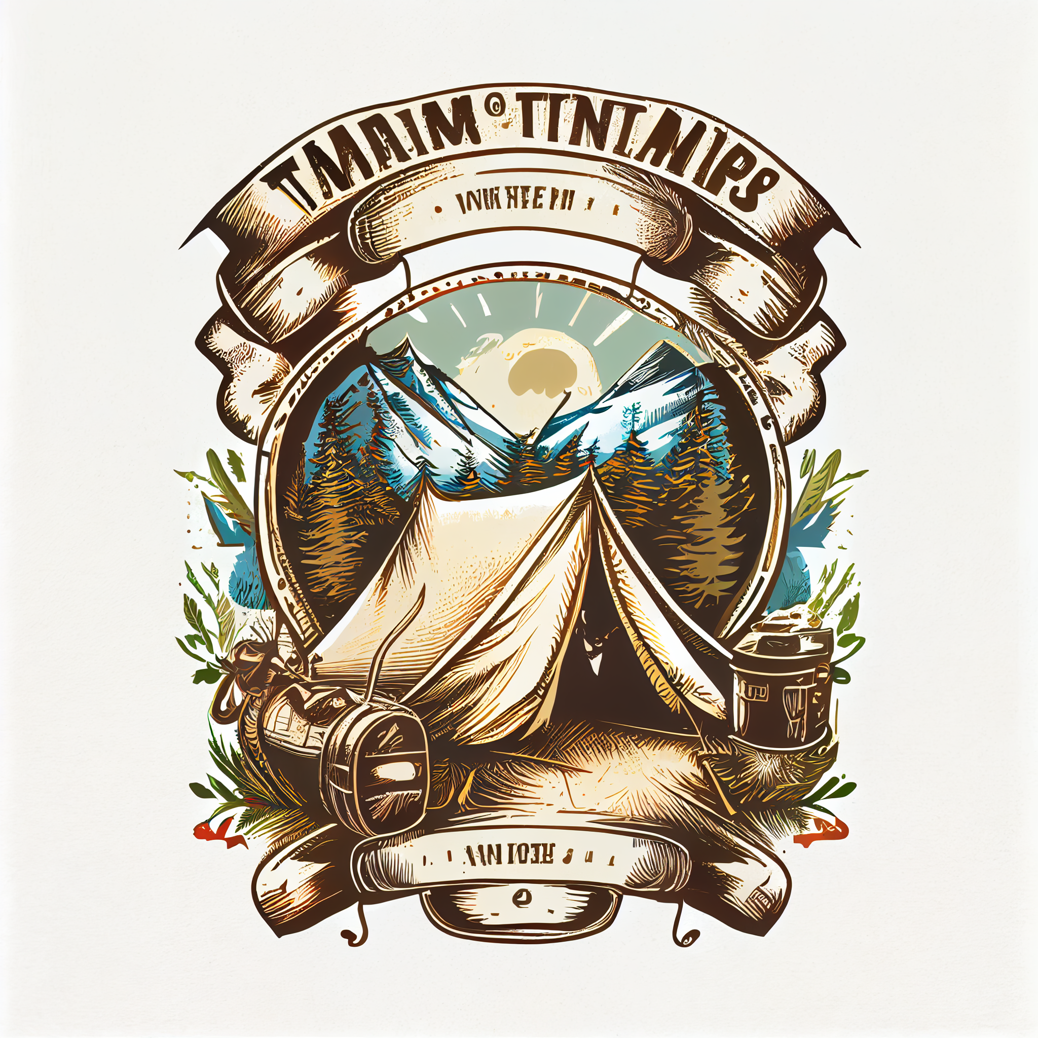 camping shirt cliparts