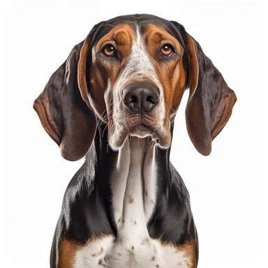 American English Coonhound, clipart, cute, no background, high resolution