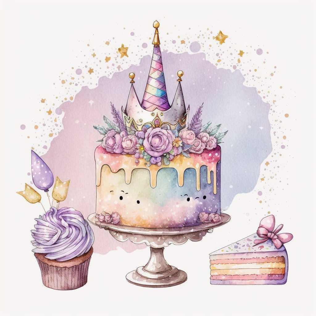 glitter birthday cliparts