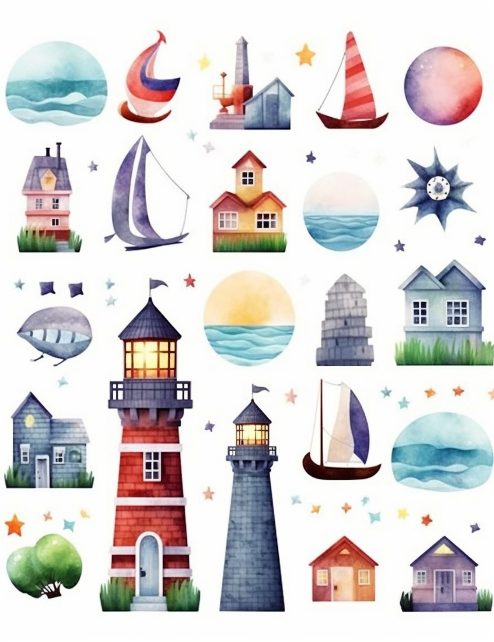 coastal cliparts