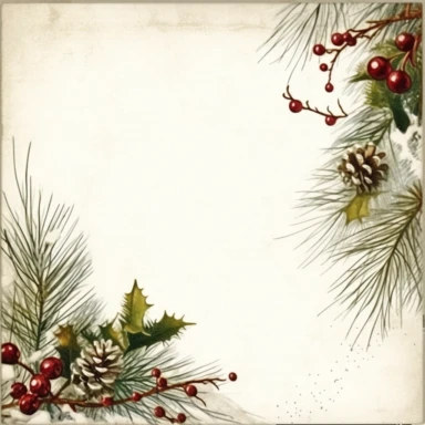 clipart with white background, pine boughs with pretty Christmas bow as a partial page border, clearly defined separate image, high quality--ar3:4-no mockups, watermarks, numbers, writing, letters--q2--v5.1--s1000