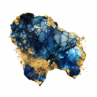 clip art dark blue alcohol ink with gold glitter