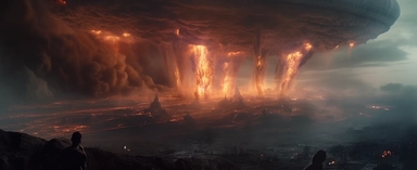 the alien spacecraft in this clip is showing off, in the style of torn, distressed edges, monumental vistas, nintencore, nyc explosion coverage, close up, spiky mounds, dragon art