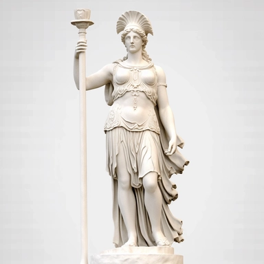 ancient greece statue, vintage style, white background, clipart