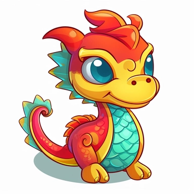 blob:https://discord.com/8bc872b2-c071-493f-9d32-0344f66d6475,Traditional Chinese New Year 3D cartoon image： dragon clipart image red dragon clipart of emoji clipart, in the style of anaglyph effect, light blue and yellow, comical choreography, cartoonish characters, xbox 360 graphics, anthropomorphic surrealism, cartoon mis-en-scene