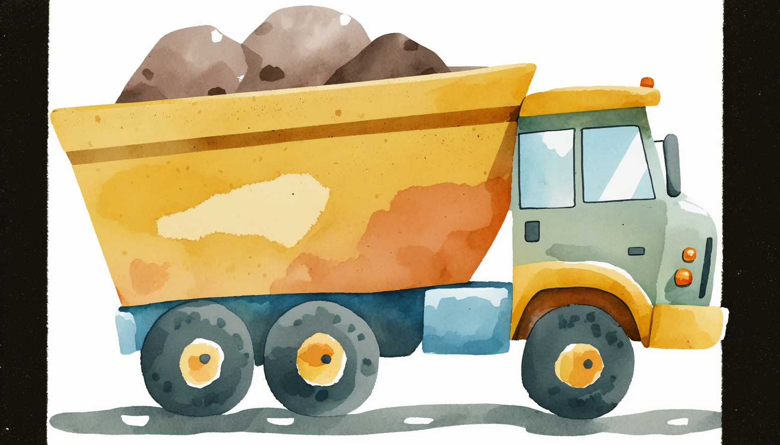 dump truck clipart