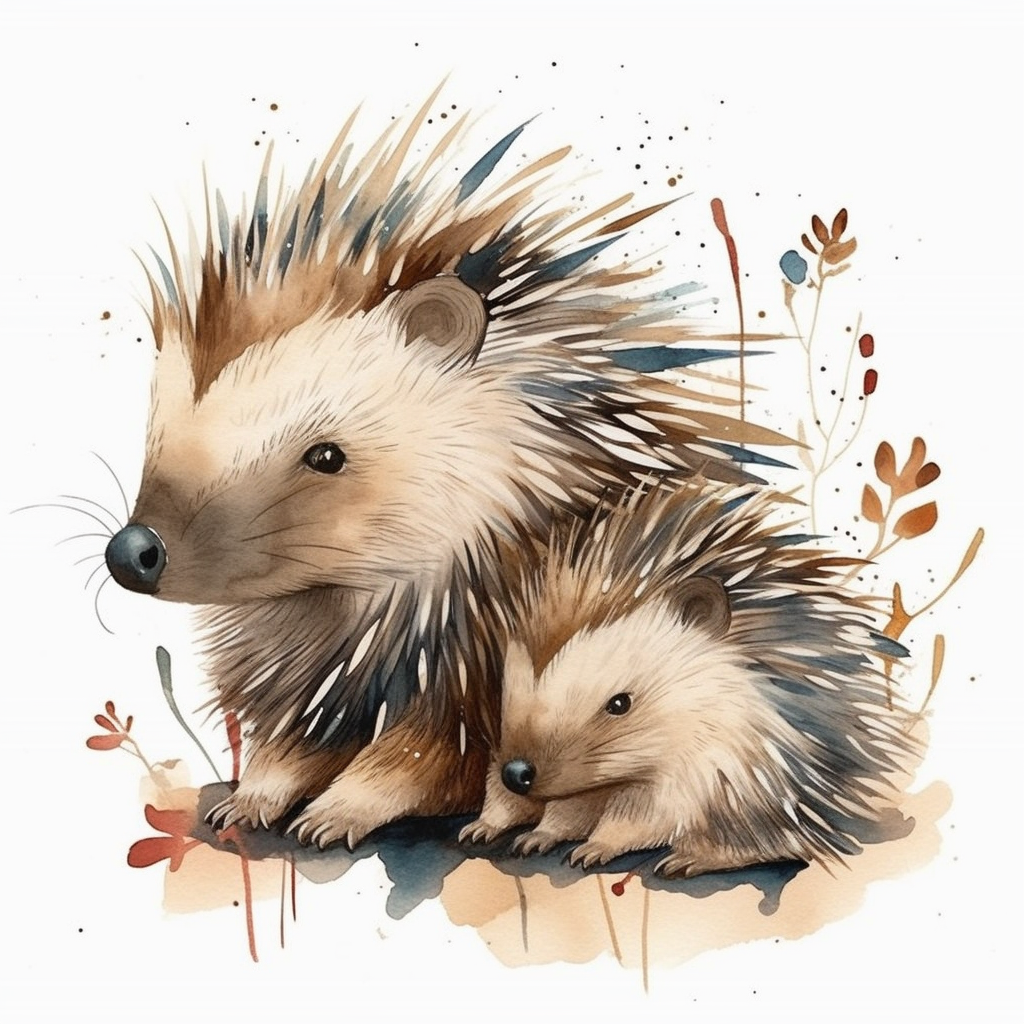 cute porcupine cliparts