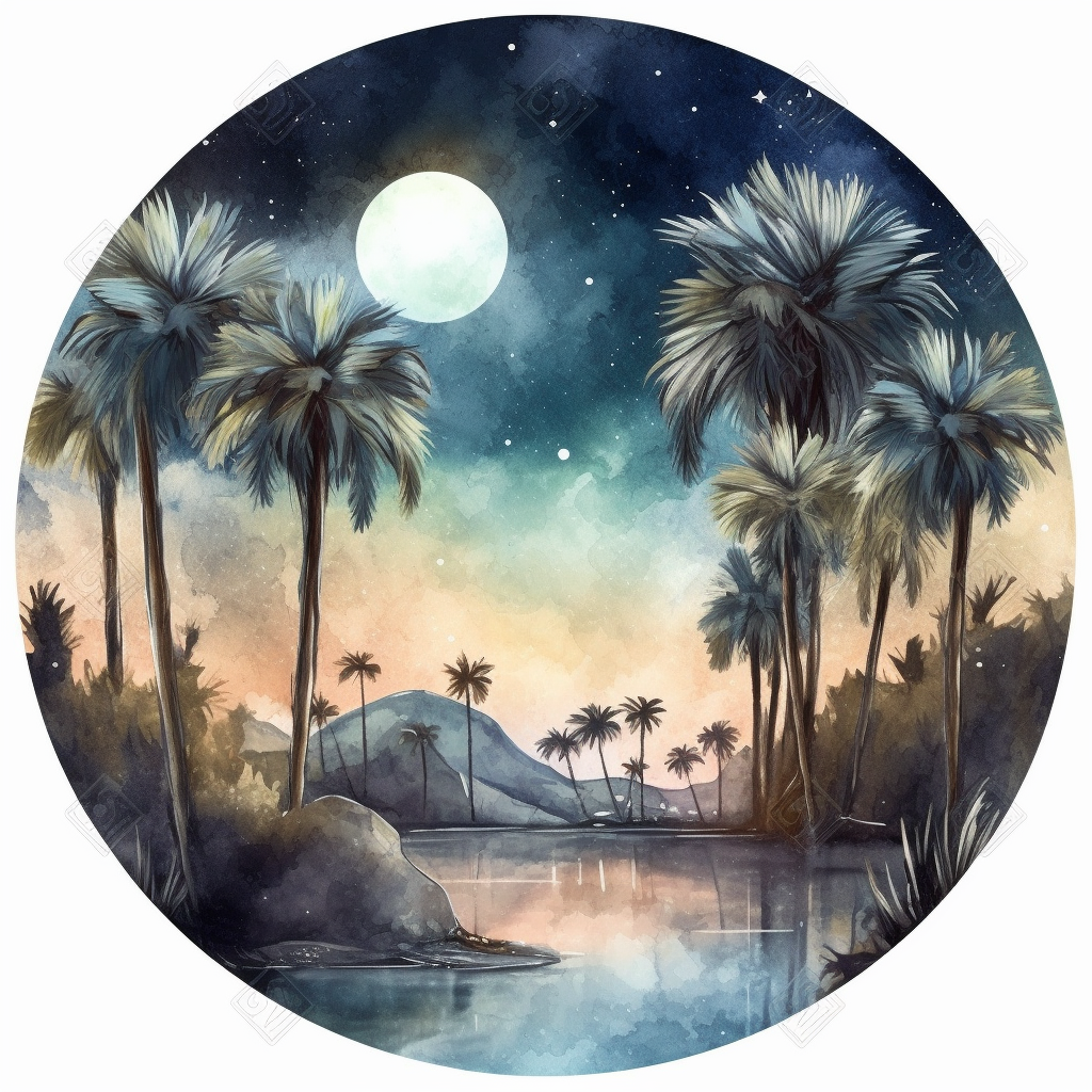 desert scene cliparts
