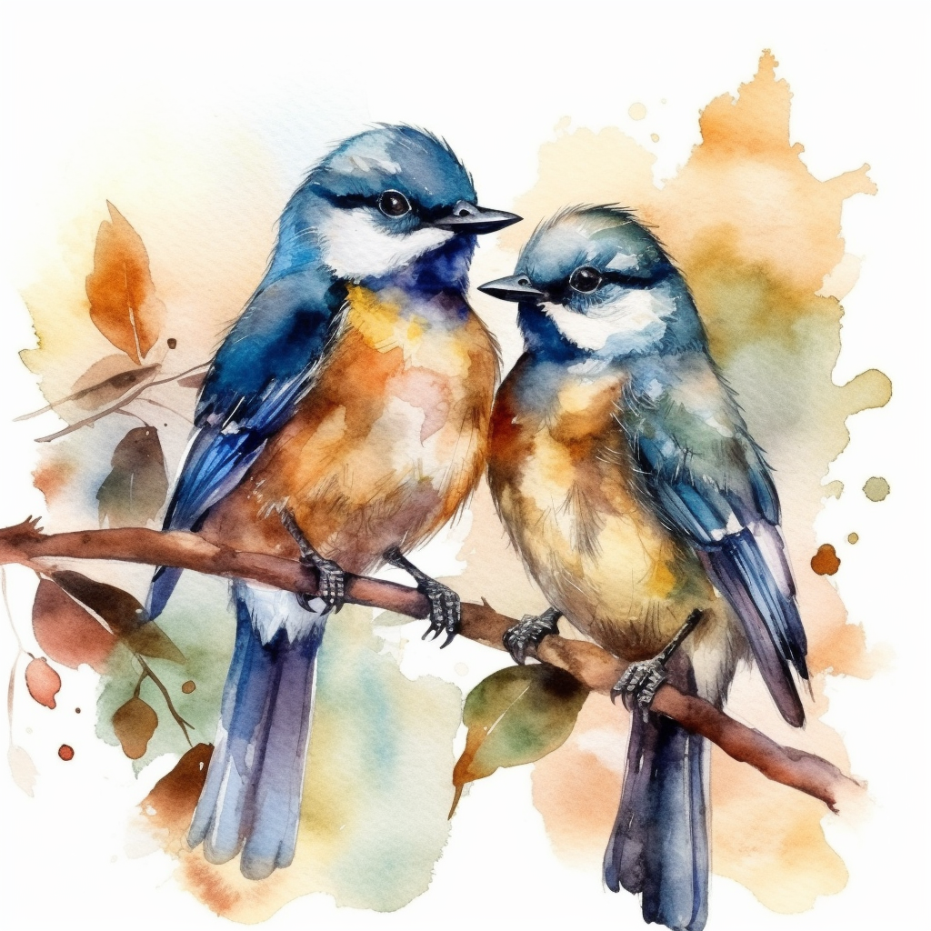 bird couple cliparts
