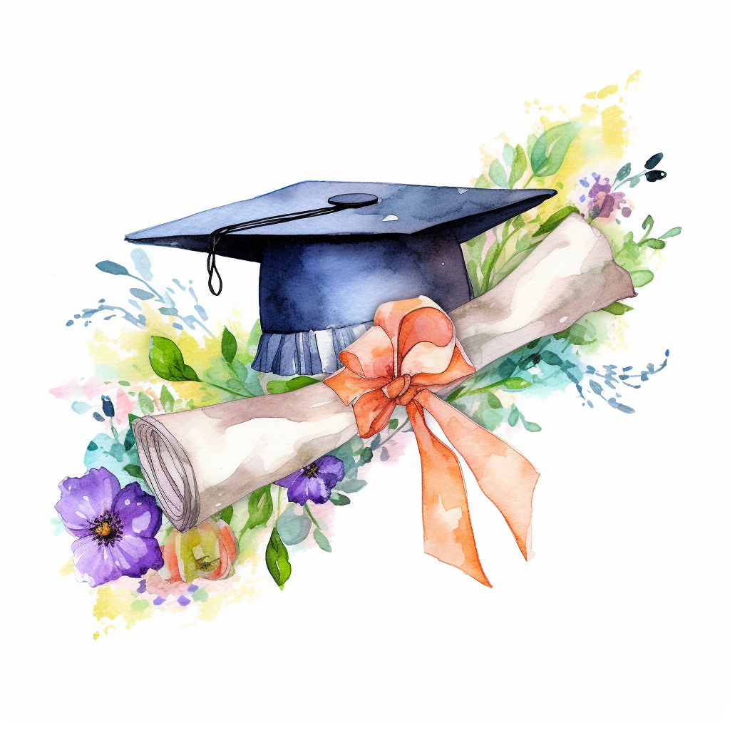 graduation scroll cliparts