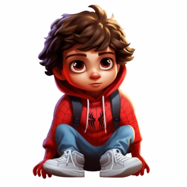 baby mayday parker, spider verse clipart