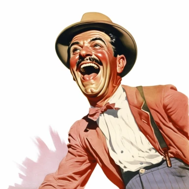 intage 1920 Man laughing hard Clipart Illustration, Chromolithograph, 1920s Illustration, Vintage, Chromolithograph, Colorful, Antique, Ephemera, Clipart, 8k, Isolated on white
