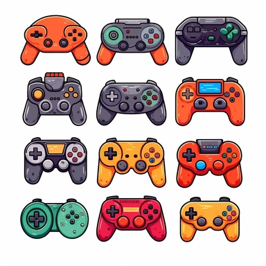10 Video Game Clipart, Game Controller Clipart, Gamer Clipart, Gaming Clipart, Video Games PNG, Game Over, Level Up, Video Games, PNG, DIGITAL