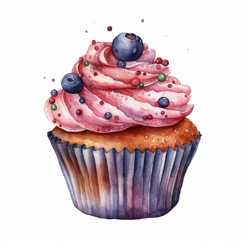 cartoon cupcake clipart