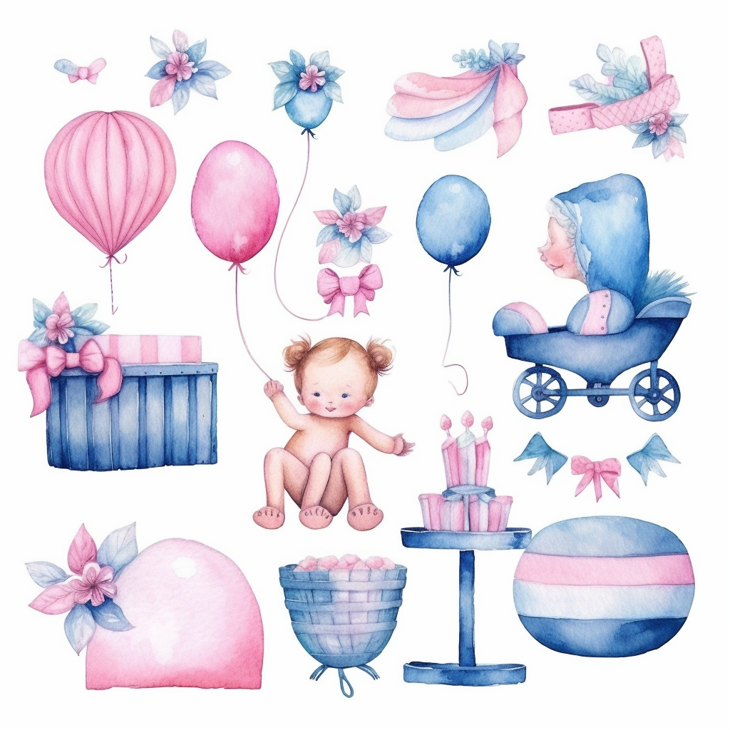 boy baby shower clipart
