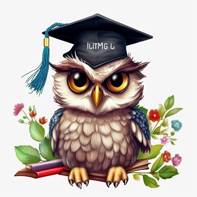 Graduation Owl Clipart Grad Student Owl PNG, Illustration clipart, 4K, extremely detailed