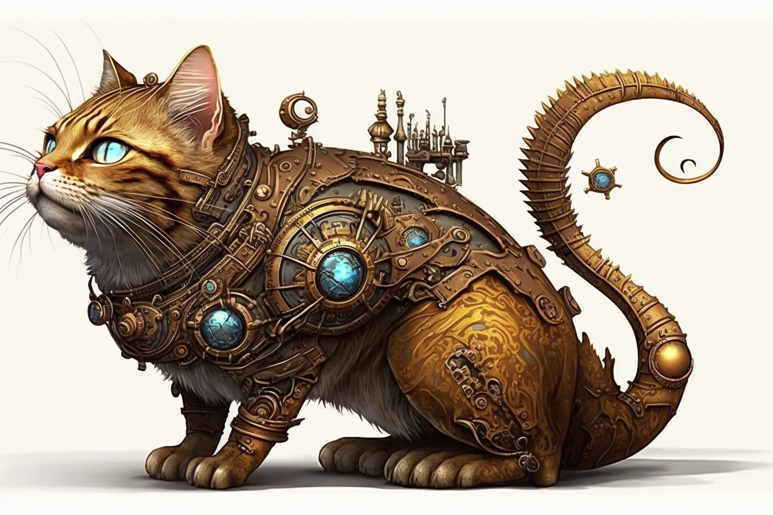 cat mechanic cliparts