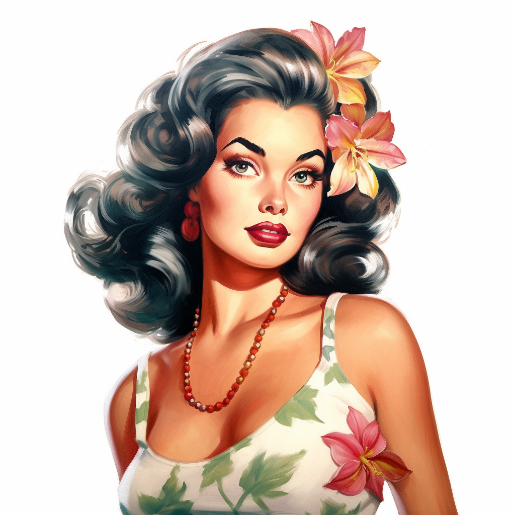 hawaiian flowers clipart
