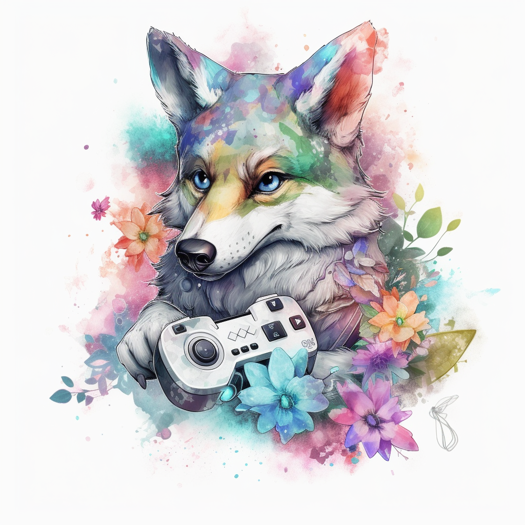 cartoon wolf clipart