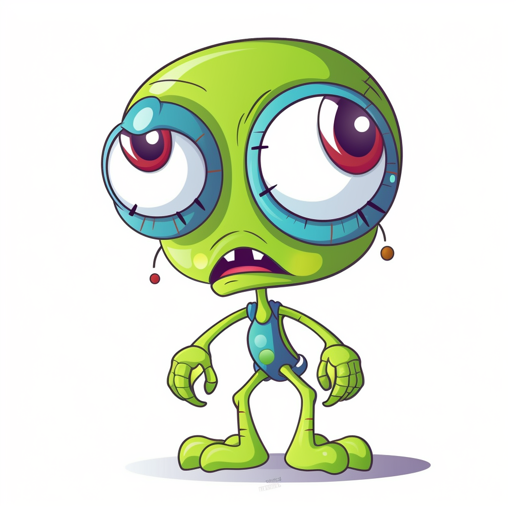 cartoon alien clipart