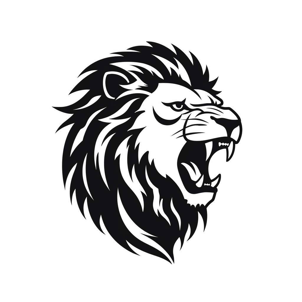 lions silhouette cliparts