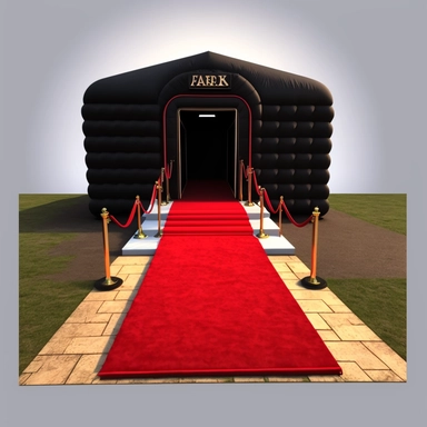 create a clipart, red carpet included