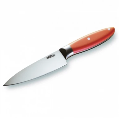 clipart image of a sticking knife on a white background