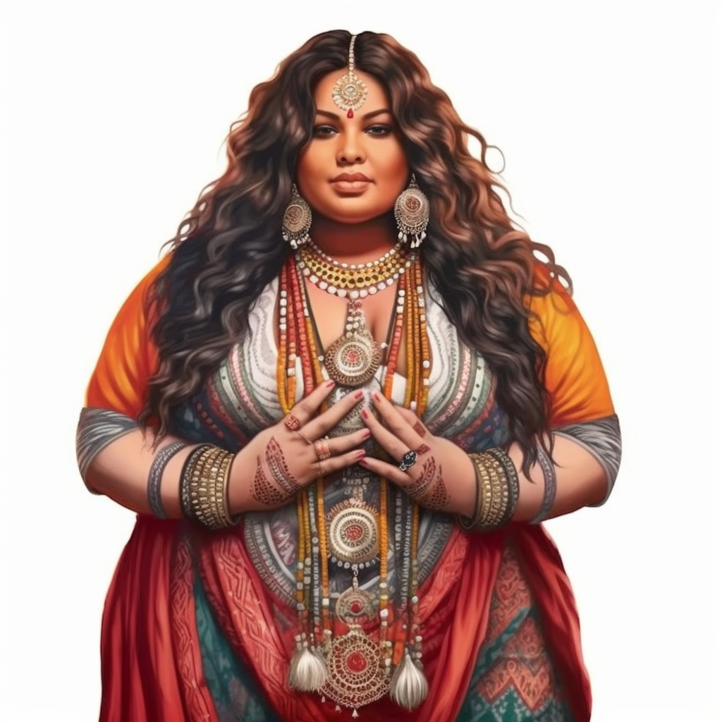 indian woman clipart