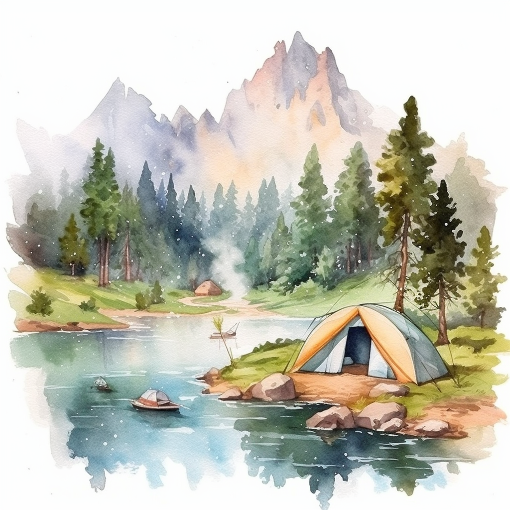camp tent cliparts