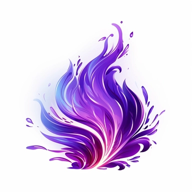 beautiful shimmery violet flame clip art