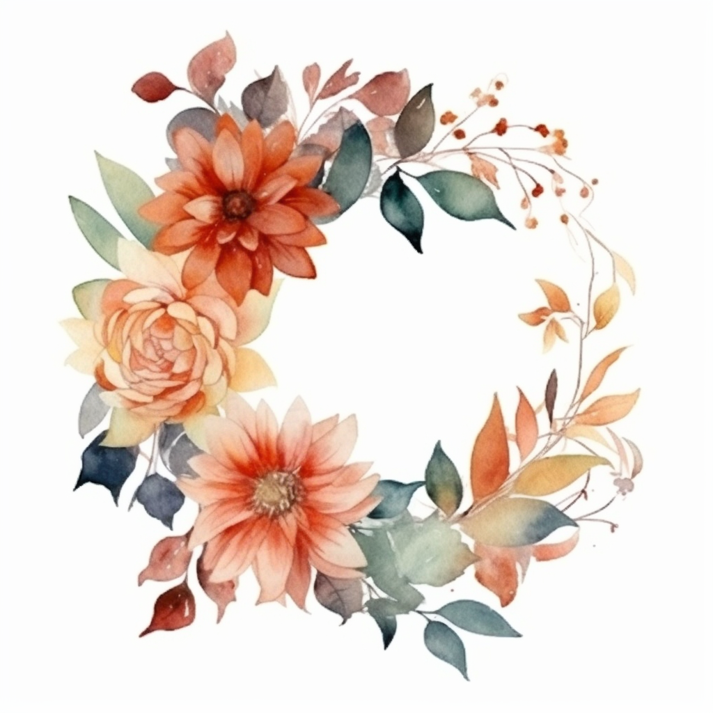 fall flowers clipart