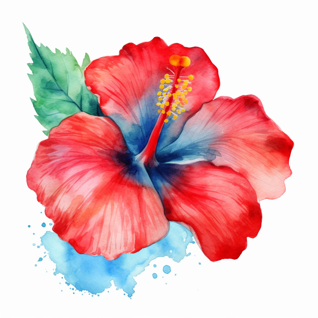 blue hibiscus cliparts