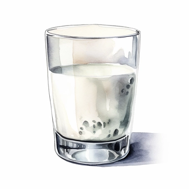 one glass of milk clipart watercolor on a white background, in the style of realistic and hyper-detailed renderings, algeapunk, uhd image, fujifilm fp-100c, draftpunk, hyper-realistic oil , no watermark, text, words, paintbrush , 300 DPI , typography, the images do not stick together, no text in the picture