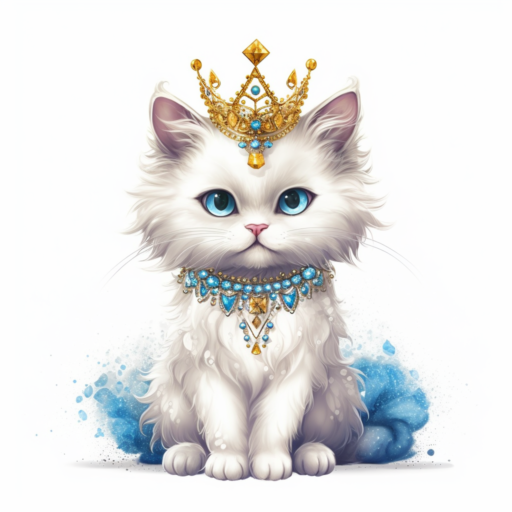 blue cat cliparts